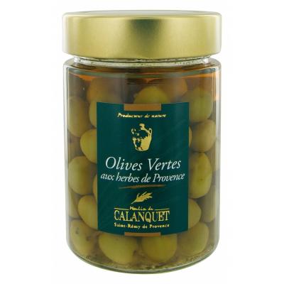 Olives vertes aux herbes de Provence