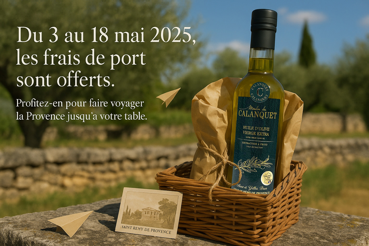 Frais de port offerts du 03 au 18 mai 2025 inclus