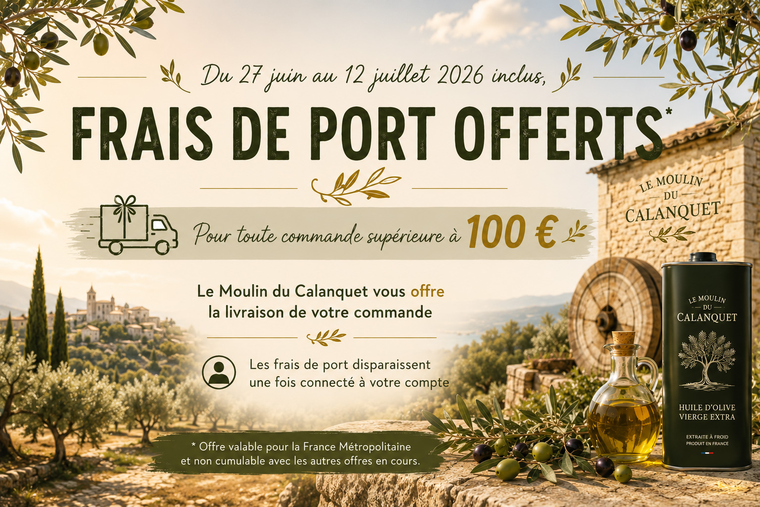 Frais de port offerts du 27 juin au 12 juillet 2026 inclus !